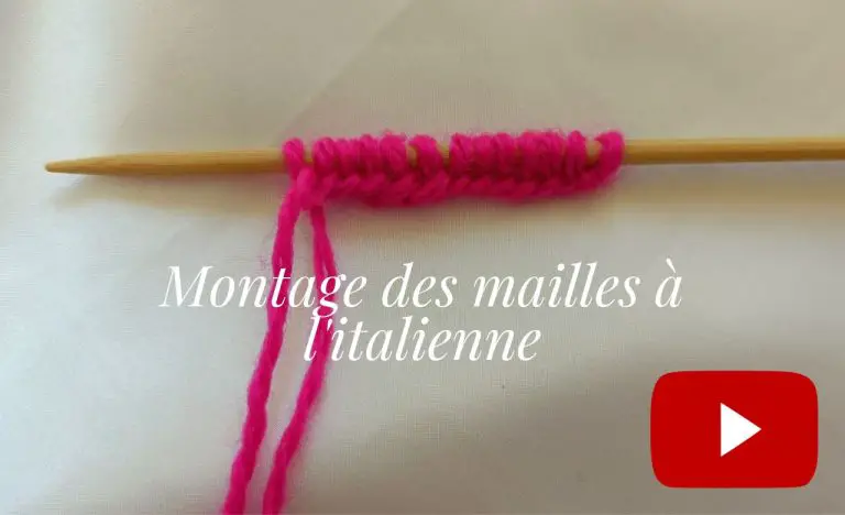 Montage simple et rapide mailles tricot - mimitricot